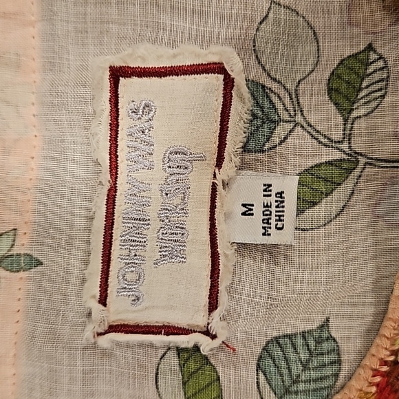 💕JOHNNY WAS💕 Flare Sleeve Tunic Dress ~ 100% Ramie Ombre Floral Print Medium - Picture 15 of 16